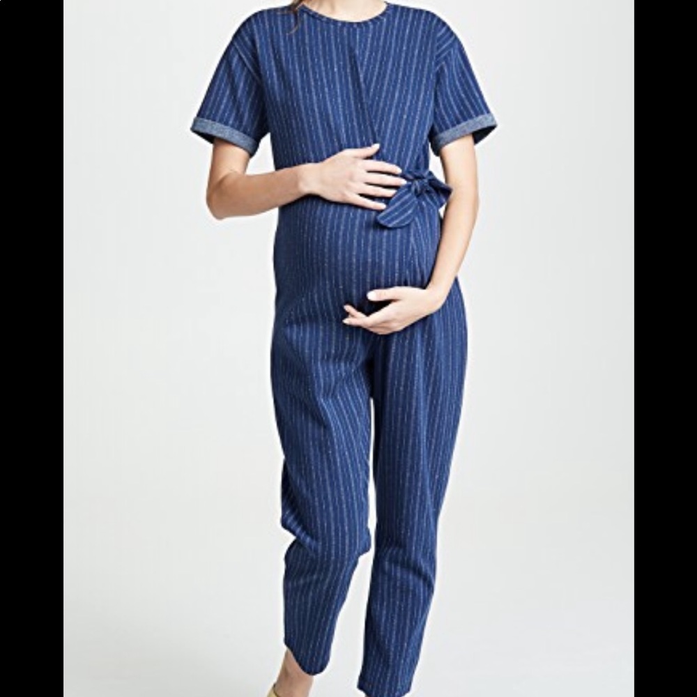 Hatch blue and white Lolo jumpsuit size 1